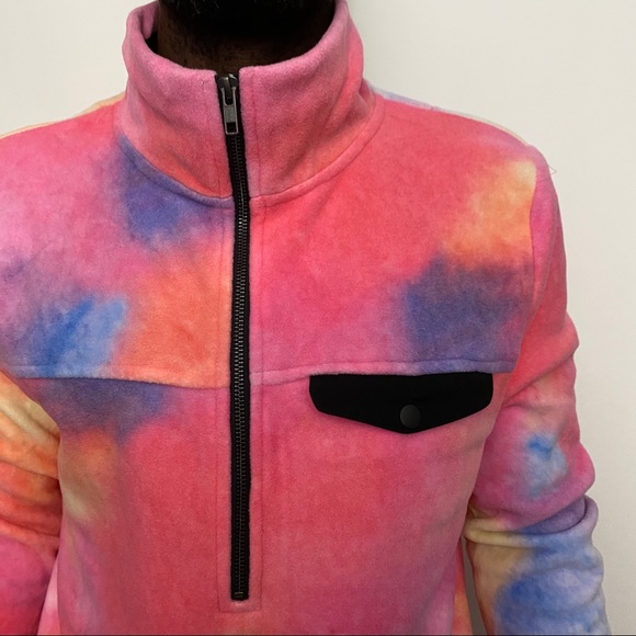 NWT Cotton Candy Fleece Quarter Zip - Picture 2 of 4